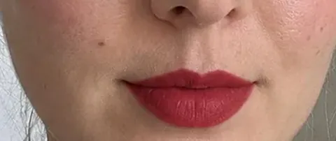 Close-up of a red lip